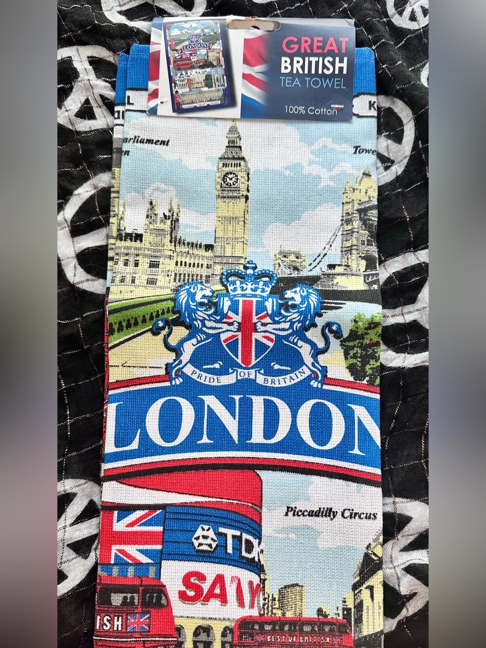 NWT Authentic London Tea Towel - Made and Purchased in the UK! 😍🏴󠁧󠁢󠁥󠁮󠁧󠁿🫖☕️🇬🇧